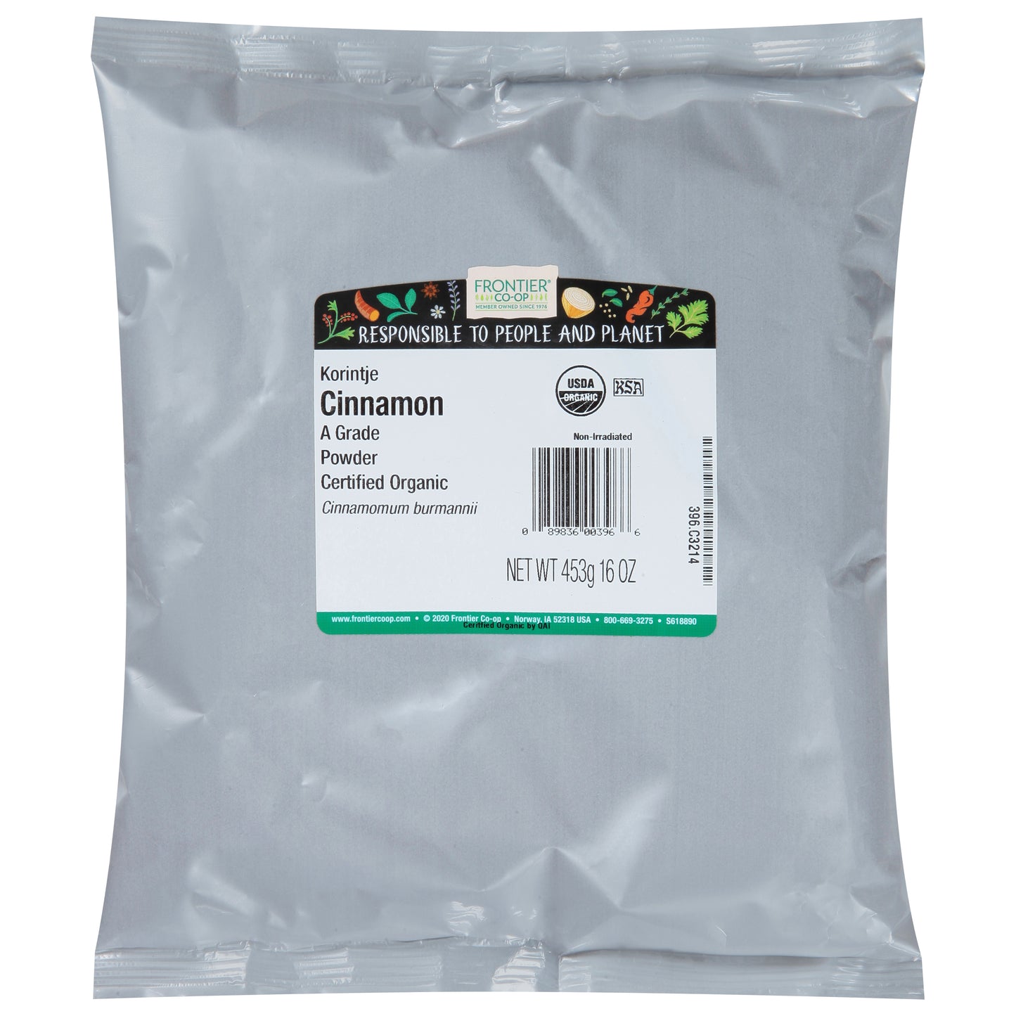 Frontier Co-op Powder Korintje Cinnamon 16 oz