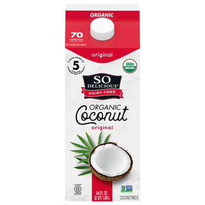 So Delicious Dairy Free Original Coconut Milk, Half Gallon