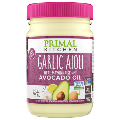 Primal Kitchen Garlic Aioli Mayo Made with Avocado Oil 12 fl oz