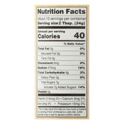 Woodstock Organic Original Bar-B-Q Sauce 18 oz