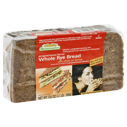 Mestemacher Whole Rye Bread 17.6 oz