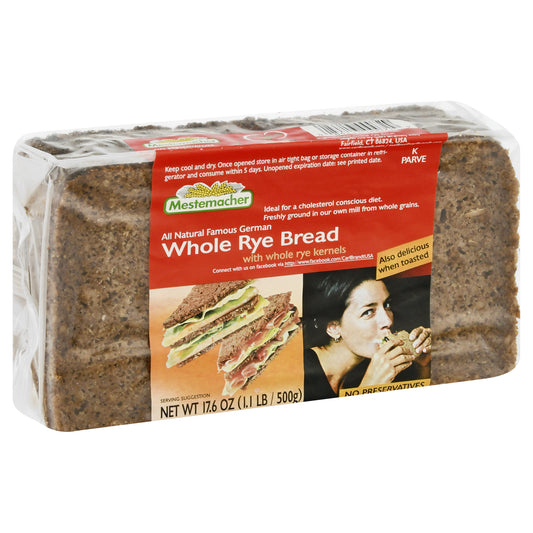 Mestemacher Whole Rye Bread 17.6 oz