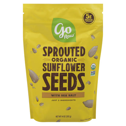 Go Raw Sprouted Sunflower Seeds with Sea Salt 14 oz